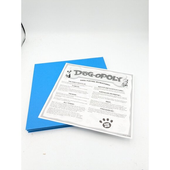 Dog-opoly Edition Game Board And instructions - Picture 3 of 4